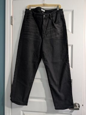 Ava & Viv Black Womans Relaxed Jeans